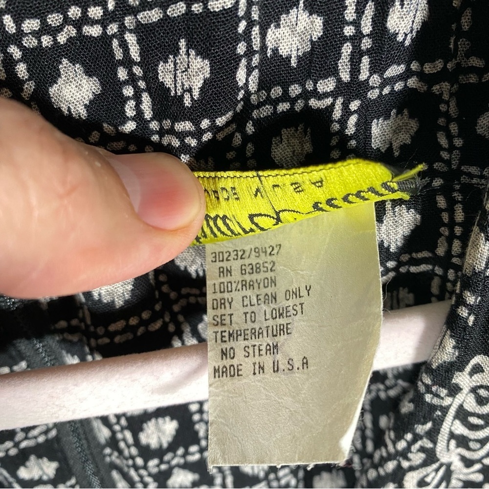 Vintage Stuart Alan floral print boho secretary garden party midi dress - Picture 3 of 11